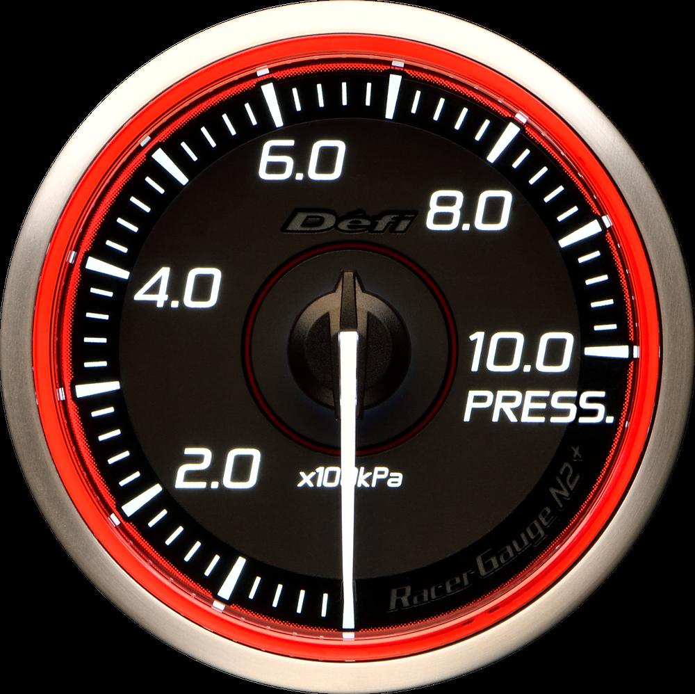 Defi(デフィ) RacerGauge N2Plus φ60 圧力計(PRESS) 【レッドモデル】 品番:DF19602|ななこ屋2号店