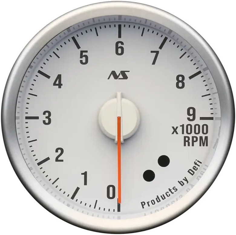 Defi(デフィ) Linkメーター ADVANCE RS2 タコメーター 9000rpm 【60Φ 90sレッド照明/文字板ホワイト】 品番:DF21904|ななこ屋2号店