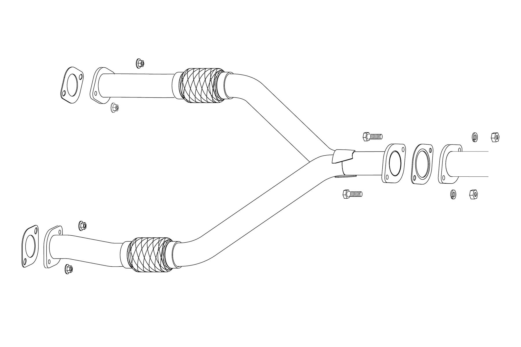 [個人宅配送可能] FUJITSUBO(フジツボ) フロントパイプ 日産 スカイライン 5BA-RV37 2019/09-2022/10 品番：610-15244