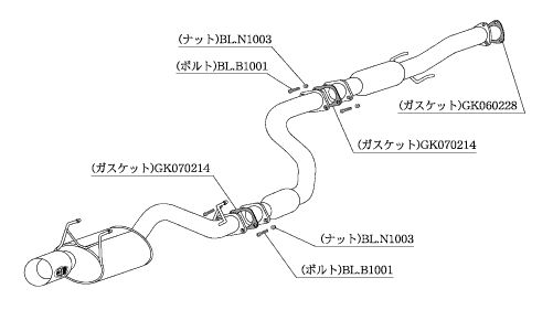 [個人宅配送可能] 柿本 改 マフラー Kakimoto.R ホンダ インテグラ クーペ(2ドア) E-DC2 95/10-99/7 品番：HS335
