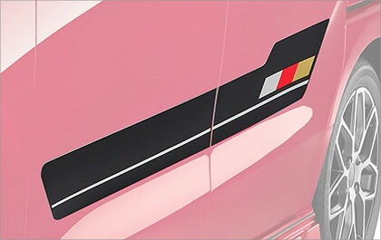 MUGEN(無限) ドアサイドデカール N BOXカスタム JF3/JF4 20/12- 品番：08F31-XNHC-K0S0
