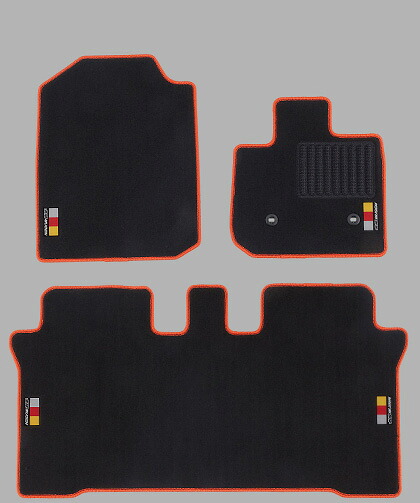 MUGEN(無限) スポーツマット ブラック&times;オレンジ N ONE JG3/JG4 20/11- 品番：08P15-XMGB-K0S0-OR｜ななこ屋２号店