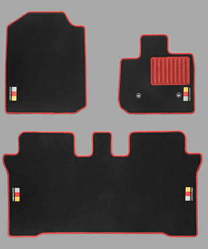 MUGEN(無限) スポーツマット ブラック×レッド N ONE JG3/JG4 20/11- 品番：08P15-XMGB-K0S0-RD
