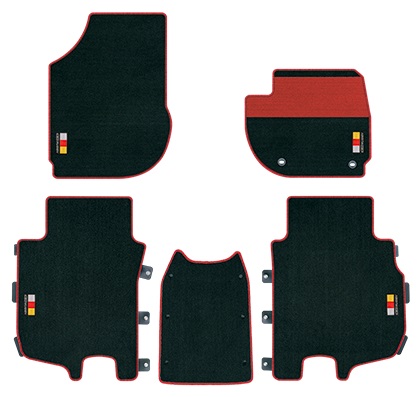 MUGEN(無限) スポーツマット ブラック&times;レッド フィット GR3/GR4/GR6/GR8/GS4/GS5/GS6/GS7 22/10- 品番：08P15-XNN-K0S0-RD｜ななこ屋２号店