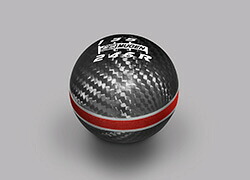 MUGEN(無限) カーボンシフトノブ レッド シビック FL5 22/09- 品番：54102-XLT-K2S0-RD