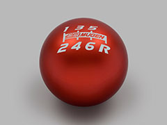 MUGEN(無限) シフトノブ レッド シビック FL1 24/09- 品番：54102-XLT-K4S0-RD