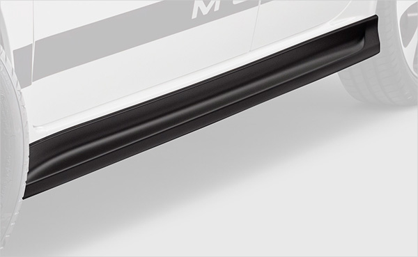 MUGEN(無限) サイドスポイラー ツヤ消し黒 N-ONE e JG5 25/09- ※配送先制限あり 品番：70219-XPE-K0S0-ZB｜ななこ屋２号店