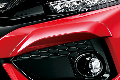 MUGEN(無限) フロントバンパーガーニッシュ クリスタルブラック・パール シビック FK7 17/9-19/12 ※配送先条件あり 品番：71200-XNCD-K0S0-CB