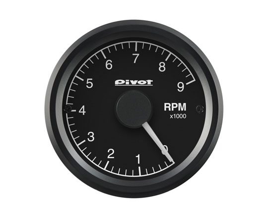 Pivot(ピボット) GT GAUGE-52 タコメーター φ52 【ホワイト照明】 品番：GST-5