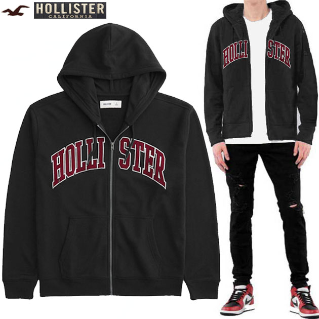 楽天市場】ホリスター パーカー メンズ 上質 中厚手 ジップアップ