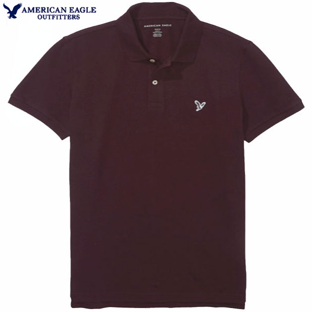 〓アメリカンイーグル/XXXL/AEO Solid 鹿の子ポロ （D.S.Dive）