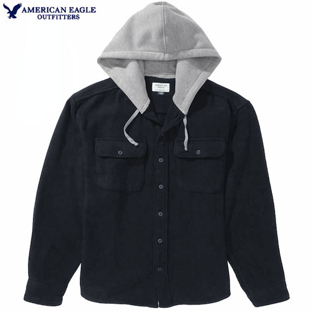 楽天市場】アメリカンイーグル パーカー付シャツジャケット 正規品 M