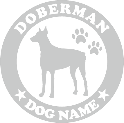 ドーベルマン ペット ステッカー DOGステッカー ドッグシルエット切り抜きシール 犬 ステッカー ネーム 入り 犬 犬ステッカー 犬 車 ステッカー 転写 ステッカー 愛犬 プレゼント