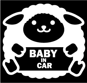 楽天市場 Baby In Car ステッカー ベビーインカー ステッカー ひつじ 赤ちゃんが乗ってます ベビーインカー ステッカー プレゼント 出産祝い 車 ステッカー 防水 かわいい 子供 あかちゃん Baby In Car ステッカー Baby In Car シンプル Harikiri Factory