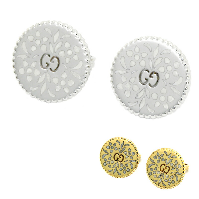 グッチ アイコンブルーム ピアス レディース 479368J 85G0 [K18ホワイトゴールド] [K18イエローゴールド]【並行輸入品】
