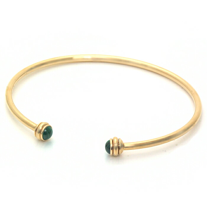 ブレスレット バングル ピアジェ風 ピンクゴールド製ターコイズバングル- ピアジェ G36PC800