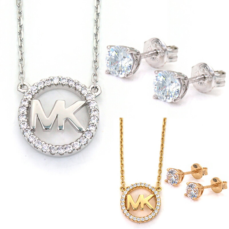 MICHAEL KORS ビジューデザインピアス＆ネックレスセット 41W0Quk8gML.jpg_BO30,255,255,