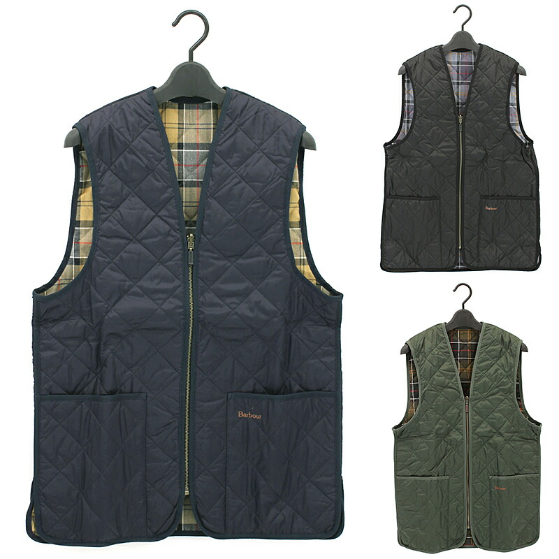 Barbour バブアー キルティングベスト 38 ネイビー MLI0001 Barbour バブアー キルティングベスト メンズ POLARQUILT