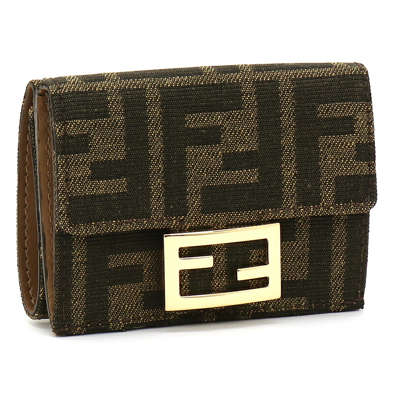 【フェンディ】三つ折財布 グレージュ ミニサイズ ゴールドロゴ 人気 楽天市場】フェンディ FENDI ロゴ マイクロ 三つ折り財布