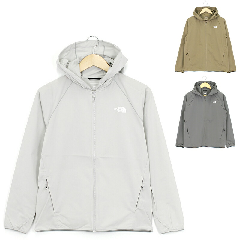 LA5361 ザノースフェイス フード付き ダブルジップ ブルゾン ベージュS THE NORTH FACE ノースフェイス レディース パーカー W'S