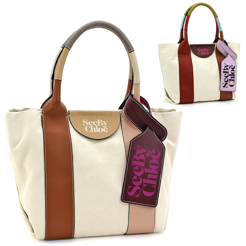 See By Choloe シーバイクロエ☆ボタニカル キャンバス トートバッグ シーバイクロエ レディース バッグ SEE BY CHLOE ブランド
