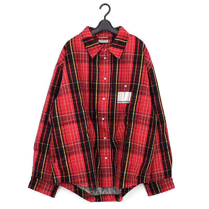 VETEMENTS 赤と黒のチェック フランネルジャケット 240516_fr5_4_1.jpg
