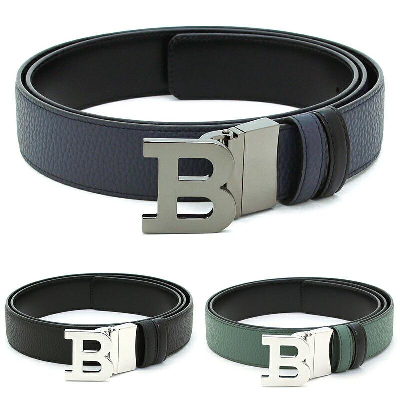 BALLY バリー リバーシブル ベルト シルバー 回転バックル 黒 こげ茶 Bally バリー BALLY メンズ ベルト レザー リバーシブル FABAZIA