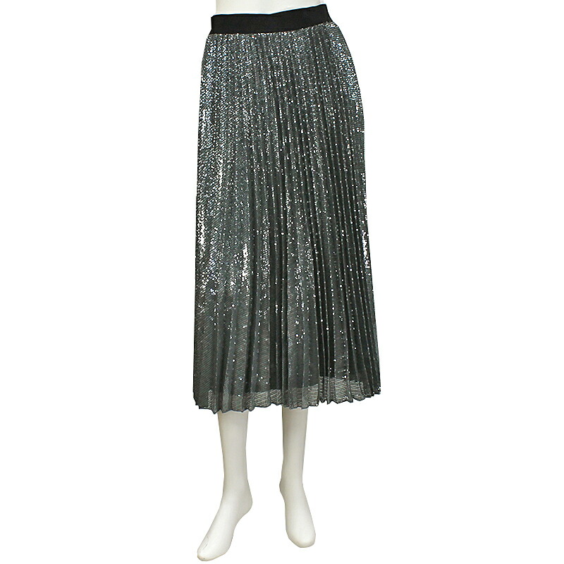 DT☆Weekend Max Mara「FALESIA」スパンコール プリーツスカート Weekend MMアウトレット「FALESIA」スパンコール スカート