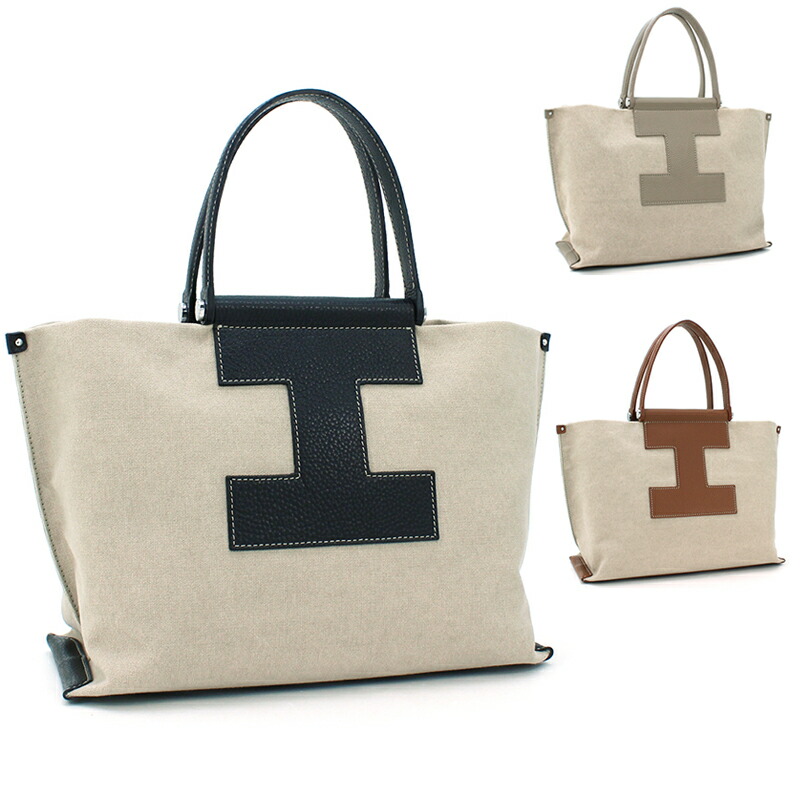 【極美品】イアクッチ ソルベット トートバッグ グレージュ Mサイズ 新品✨イアクッチ トートバッグ ソルベットM レザー キャンバス