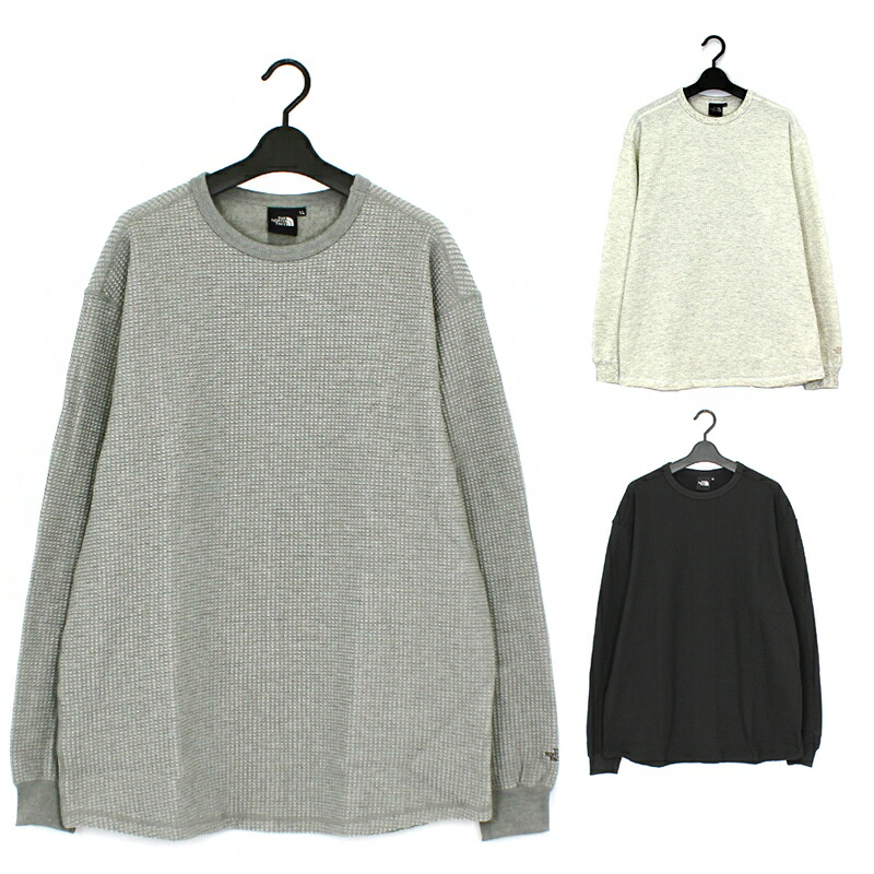 ノースフェイス ロングスリーブ ウォームワッフルクルーネック サーマル/XL 公式】ロングスリーブウォームワッフルクルー（ユニセックス