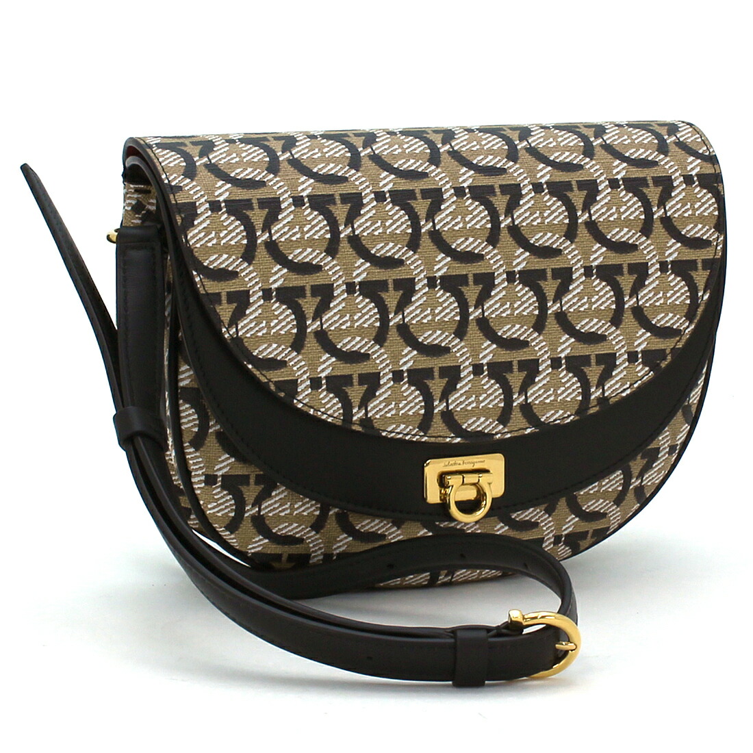 サルヴァトーレ・フェラガモ 型押しレザーショルダーバッグ ferragamo サルバトーレフェラガモ Salvatore Ferragamo