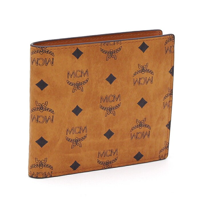未使用　MCM エムシーエム　レザー二つ折り財布　バイカラー エムシーエム Mode Creation Munich(MCM) 財布 二つ折り財布