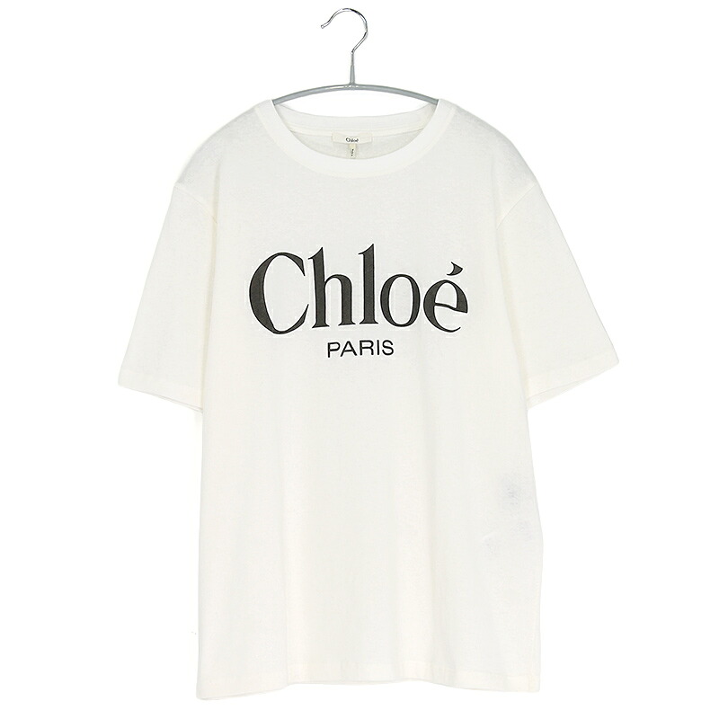 クロエ 半袖Tシャツ レディース 春夏 コットン ホワイト S/M 25SJH20191 【並行輸入品】|ナナパージュ