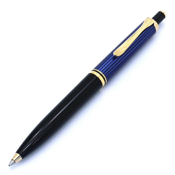 ペリカン Pelikan ボールペン ノック式 スーベレーン Souveran K400 ブルー縞