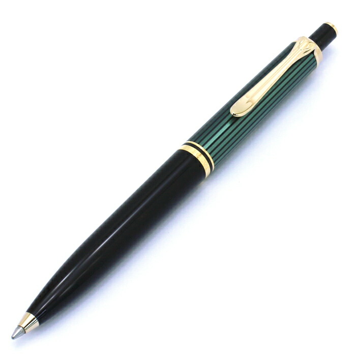 ペリカン Pelikan ボールペン ノック式 スーベレーン Souveran K400 グリーン縞
