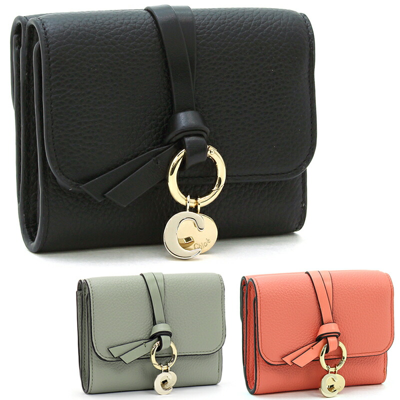 クロエ　三つ折り財布　ミニトリフォールドウォレット　イエロー　アルファベット クロエ 三つ折り財布 ミニトリフォールドウォレット アルファベット