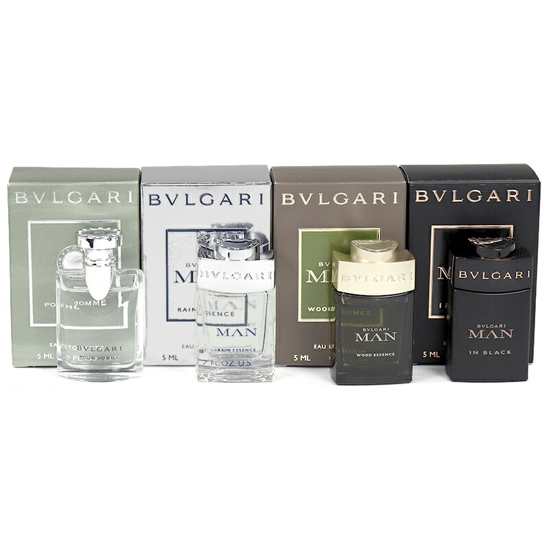 楽天市場】ブルガリ BVLGARI 香水5ml×4本セット メンズギフト