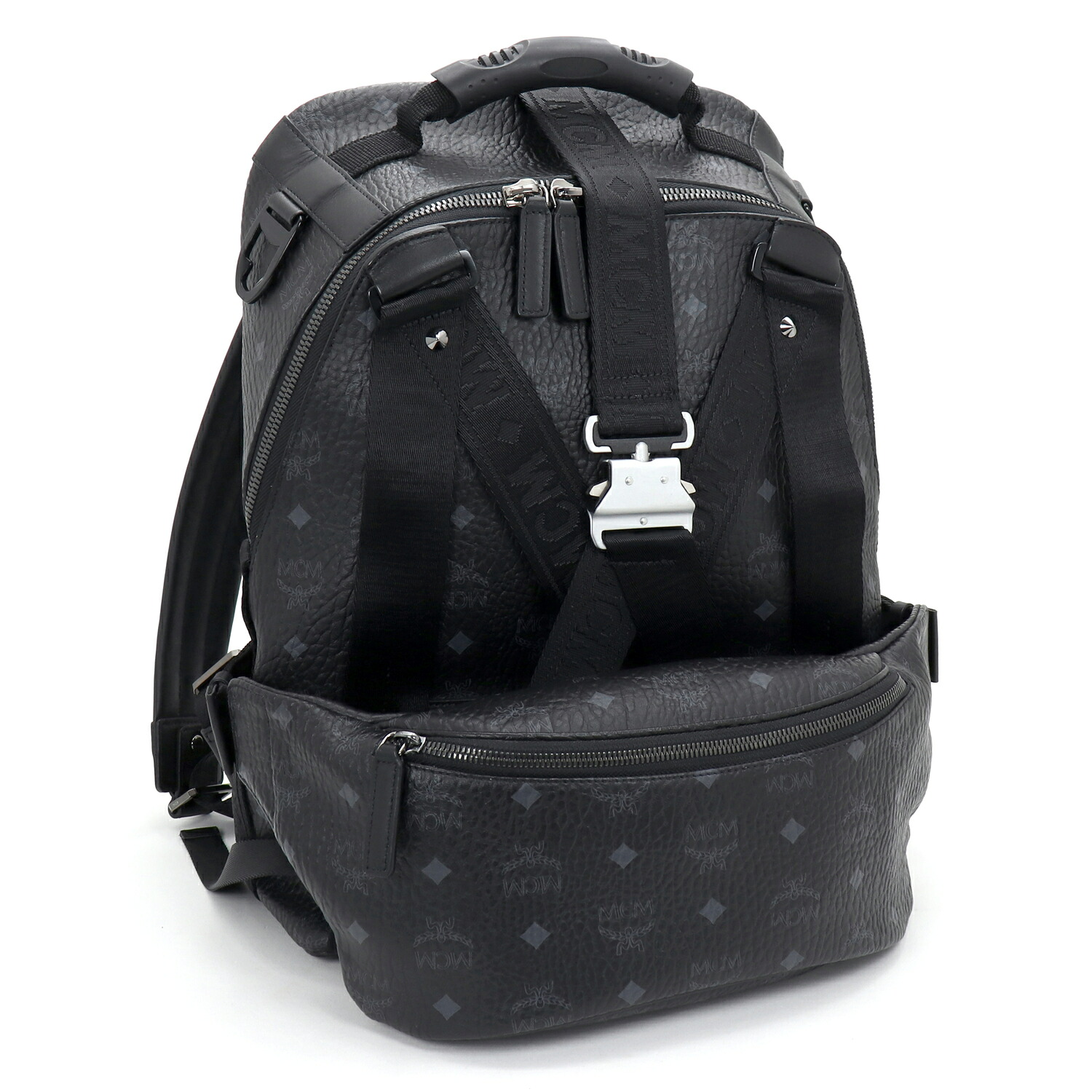 MCM バックパック＆ベルトバッグ リュック ボディバッグ メンズ モノグラム柄 A4収納可能 ブラック MUK9SJV20 【並行輸入品】｜ナナパージュ