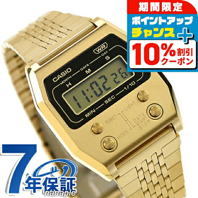 楽天市場】CASIO Classic A1100G-5JF ゴールド カシオ