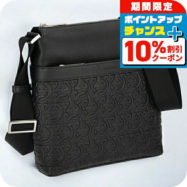 美品★Salvatore Ferragamo ★ ブラックショルダーバッグ軽量 FERRAGAMO フェラガモ Salvatore Ferragamo バッグ ジョアン