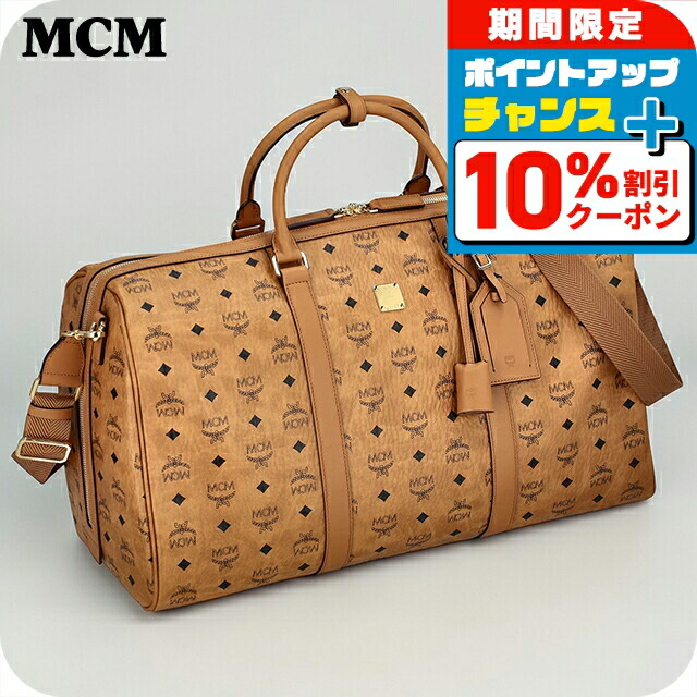 ＼10%OFFクーポン／ MCM ボストンバッグ メンズ レディース ブランド MCM KOREA MMVAAVY02 CO001 ブラウン