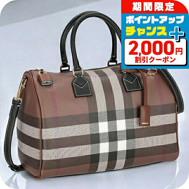 ＼2000円OFF+さらに13倍／ バ－バリ－ ハンドバッグ レディース BURBERRY チェック 8069662 ブラウン 軽量 小さめ 手提げ ブランド 高級 おしゃれ プレゼント 女性 実用的 かわいい