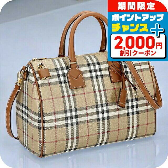 ＼2000円OFF+さらに13倍／ バ－バリ－ ハンドバッグ レディース BURBERRY チェック 8071355 ベージュ 軽量 小さめ 手提げ ブランド 高級 おしゃれ プレゼント 女性 実用的 かわいい