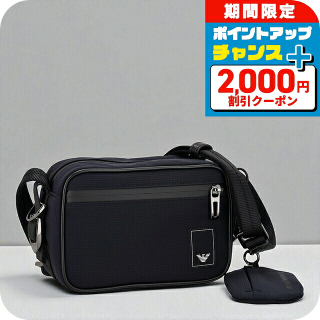 \2000円OFFクーポン/ エンポリオ・アルマーニ ショルダーバッグ メンズ EMPORIO ARMANI テックケース EM001220-AF13841 ネイビーブルー 斜めがけ ブランド 高級 おしゃれ プレゼント 男性 実用的 かっこいい