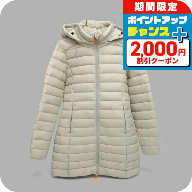 ＼2000円OFFクーポン／ セイブ ザ ダック SAVE THE DUCK MIRI ダウンジャケット D47180W-40019-RAINYBEIGE-0 レディース ダウンジャケット ブランド