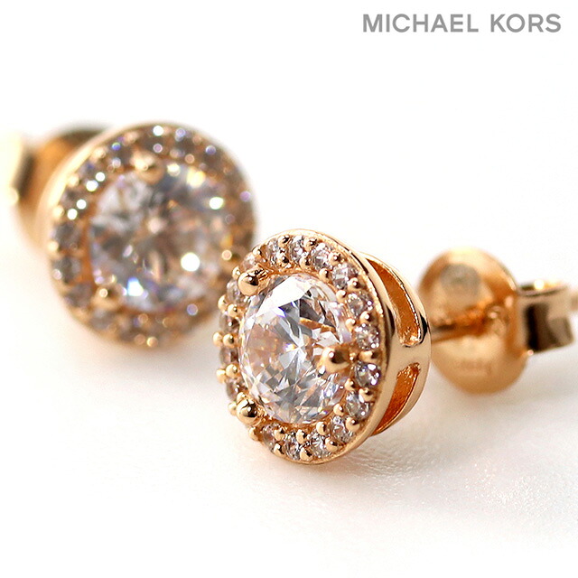 MICHAELKORS ピアス レディース マイケルコース キュービックジルコニア シルバー925 スタッド 両耳 MKC1035AN791 ローズゴールド ジルコニア ハイブランド アクセサリー 記念日 誕生日プレゼント ギフト ジュエリー ブランド 高級 おしゃれ プレゼント 女性 実用的 かわいい|腕時計のななぷれ