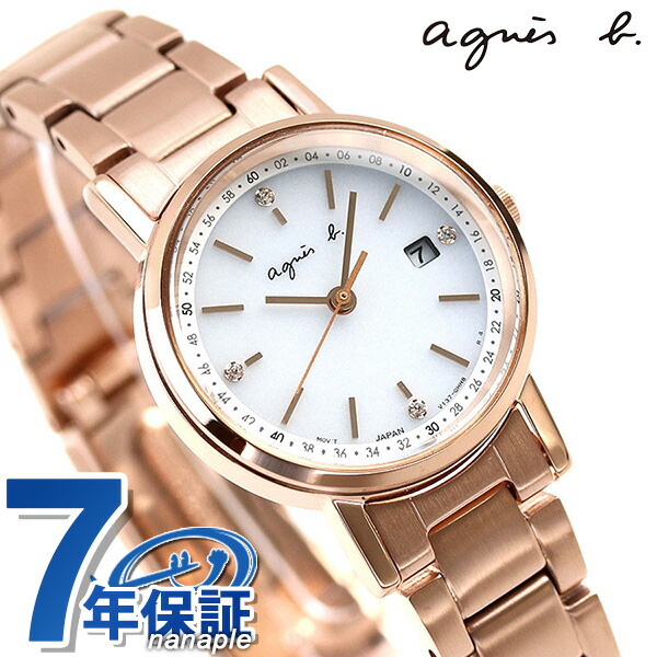 楽天市場 アニエスベー 時計 クリスマス 限定モデル ソーラー レディース 腕時計 Fbsd718 Agnes B ホワイト ピンクゴールド あす楽対応 腕時計のななぷれ