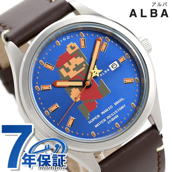 楽天市場 今ならポイント最大37倍 セイコー スーパーマリオ メンズ 腕時計 自動巻き ビッグサイズマリオ Acca401 Seiko ブルー ブラウン キャラクターウォッチ 時計 あす楽対応 腕時計のななぷれ