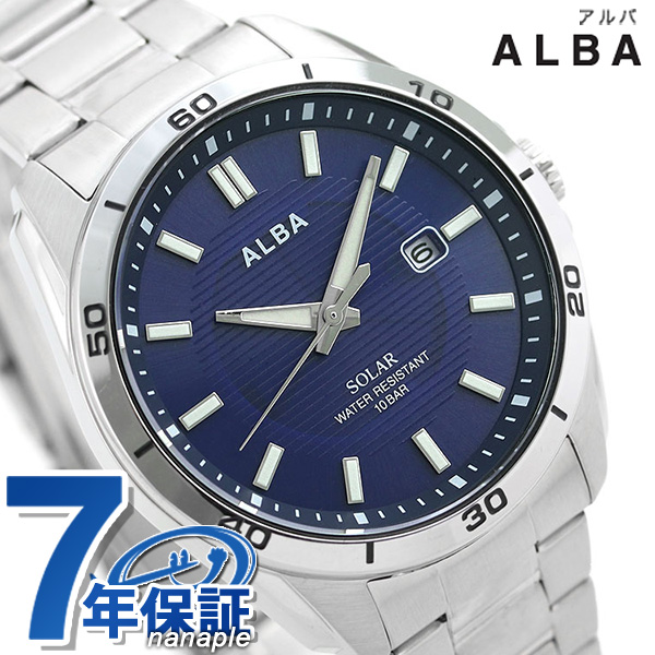  セイコー 腕時計 メンズ SEIKO スポーティ ソーラー ネイビー AQGD403 アルバ 時計