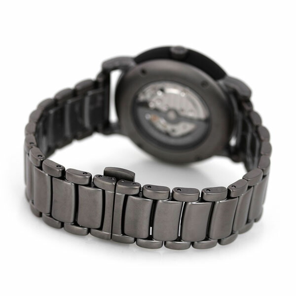 楽天市場 今ならポイント最大25 5倍 アルマーニ 時計 メカニコ 43mm 自動巻き メンズ 腕時計 Ar Emporio Armani エンポリオ アルマーニ オープンハート ブラック 腕時計のななぷれ